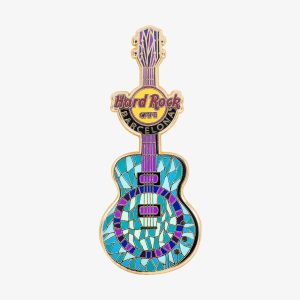Barcelona Mosaic Guitar Pin