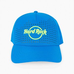 Logo Mesh Hat in Electric Blue with Neon Green