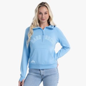 Cross Guitars Asana Half-Zip Hoodie in Summer Sky